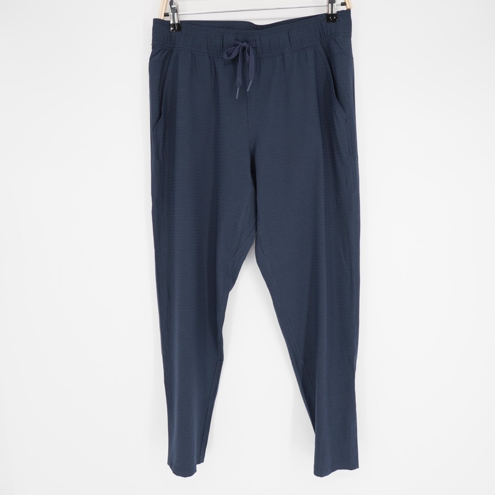 Anderson Ord Golf Pants Womens 4 Navy Blue Pull On Zip Ankle Performance Casual